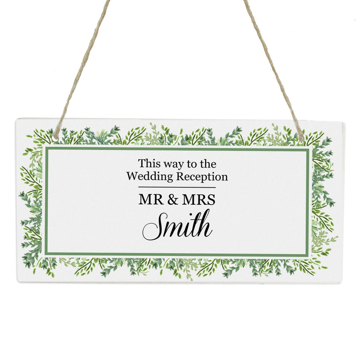 Buy Personalised Fresh Botanical Wooden Sign available now at www.giftsfinder.co.uk