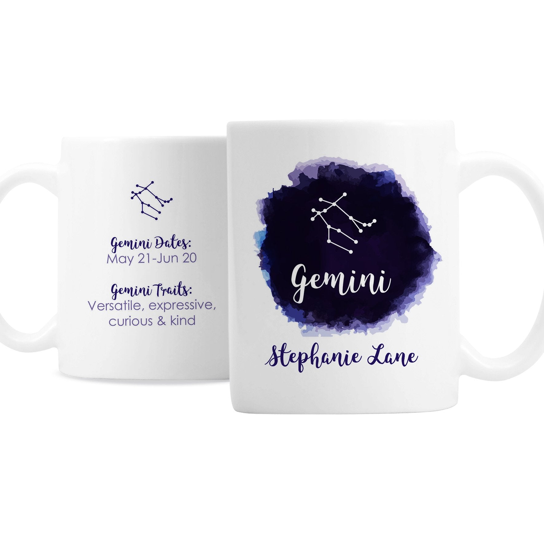 Personalised Gemini Zodiac Star Sign Mug May 21st June 20th