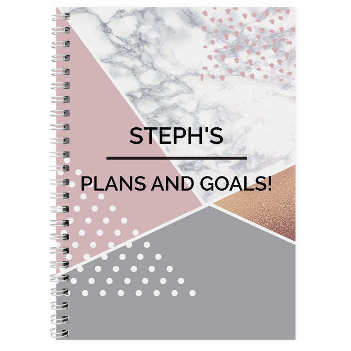 Personalised Geometric A5 Notebook - part of the Gifts Finder Personalised Notebooks collection