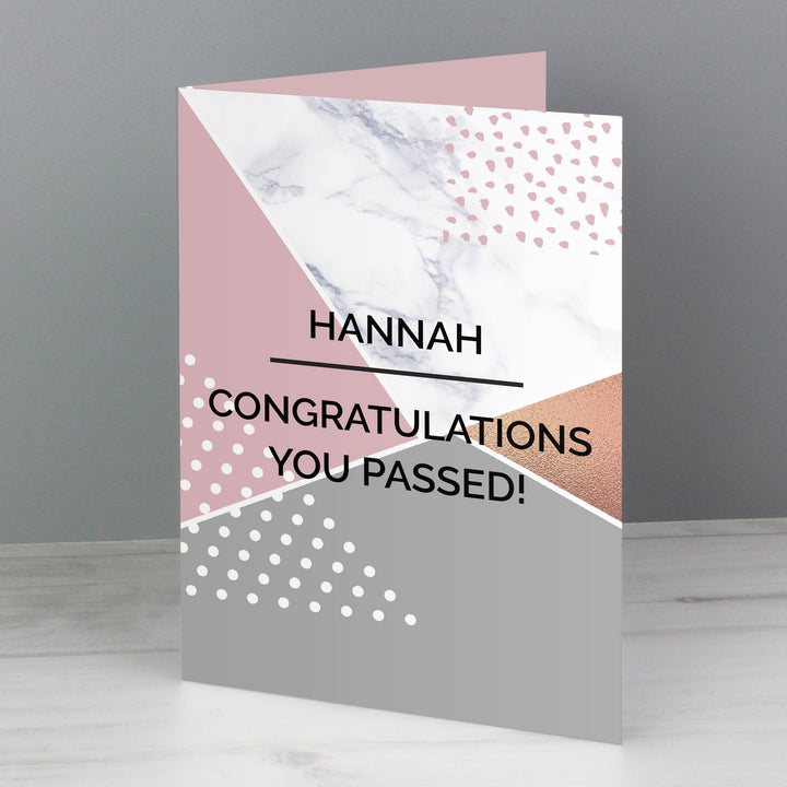 Personalised Geometric Card - part of the Gifts Finder Personalised Cards collection