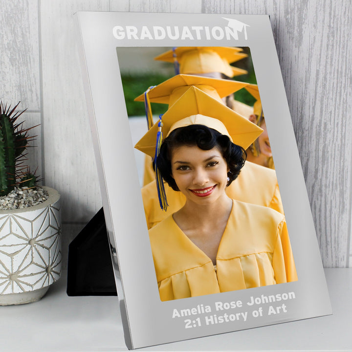 Personalised Graduation 7x5 Silver Photo Frame