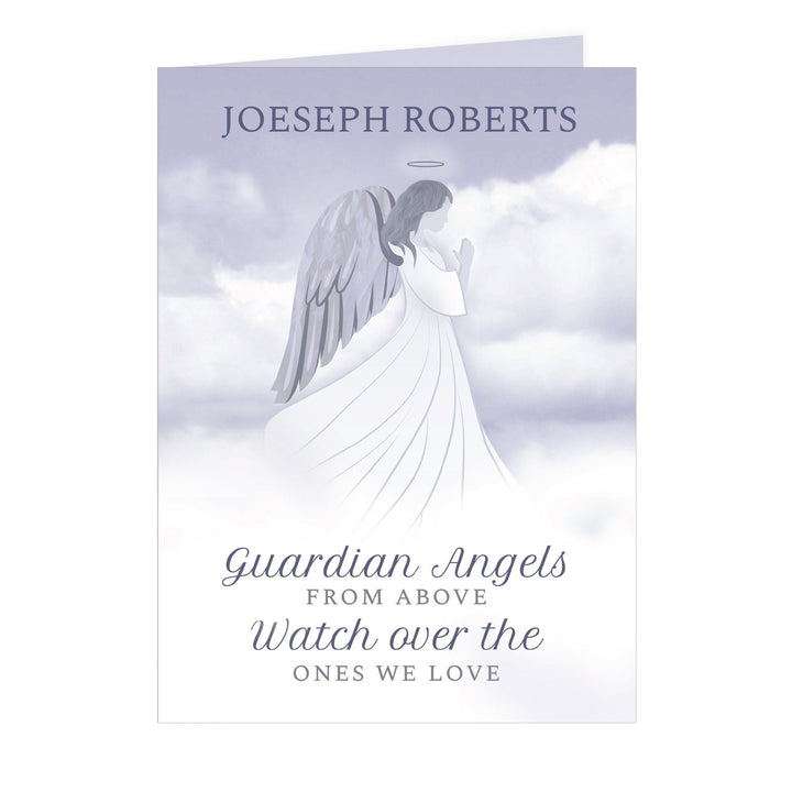 Buy Personalised Guardian Angel Card available now at www.giftsfinder.co.uk