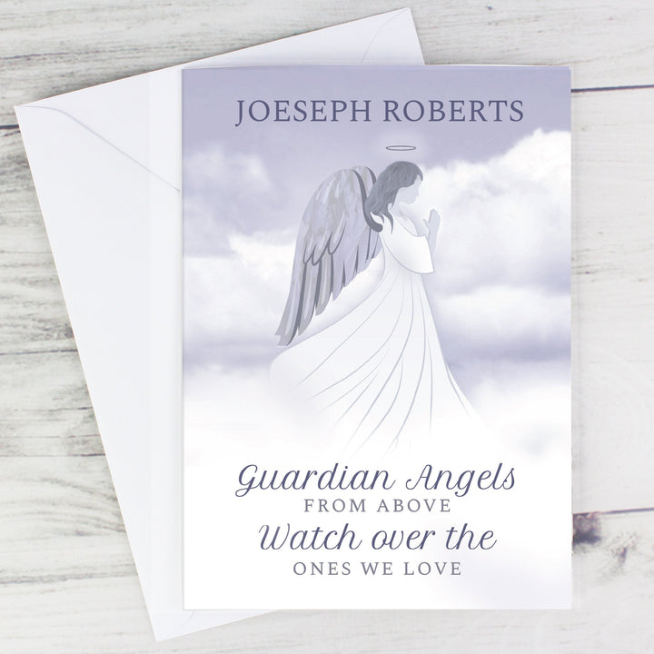 Buy Personalised Guardian Angel Card available now at www.giftsfinder.co.uk