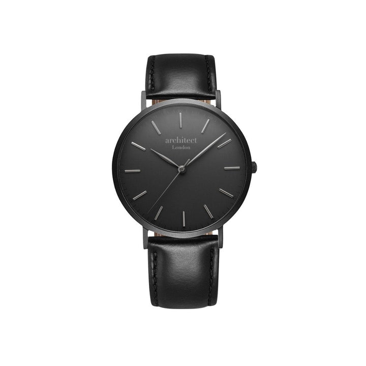 Buy Personalised Handwriting Engraved Men's Minimalist Watch + Jet Black Strap from www.giftsfinder.co.uk