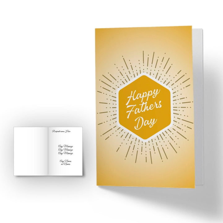 Buy Personalised Happy Fathers Day Card - Hexagon explosion from www.giftsfinder.co.uk