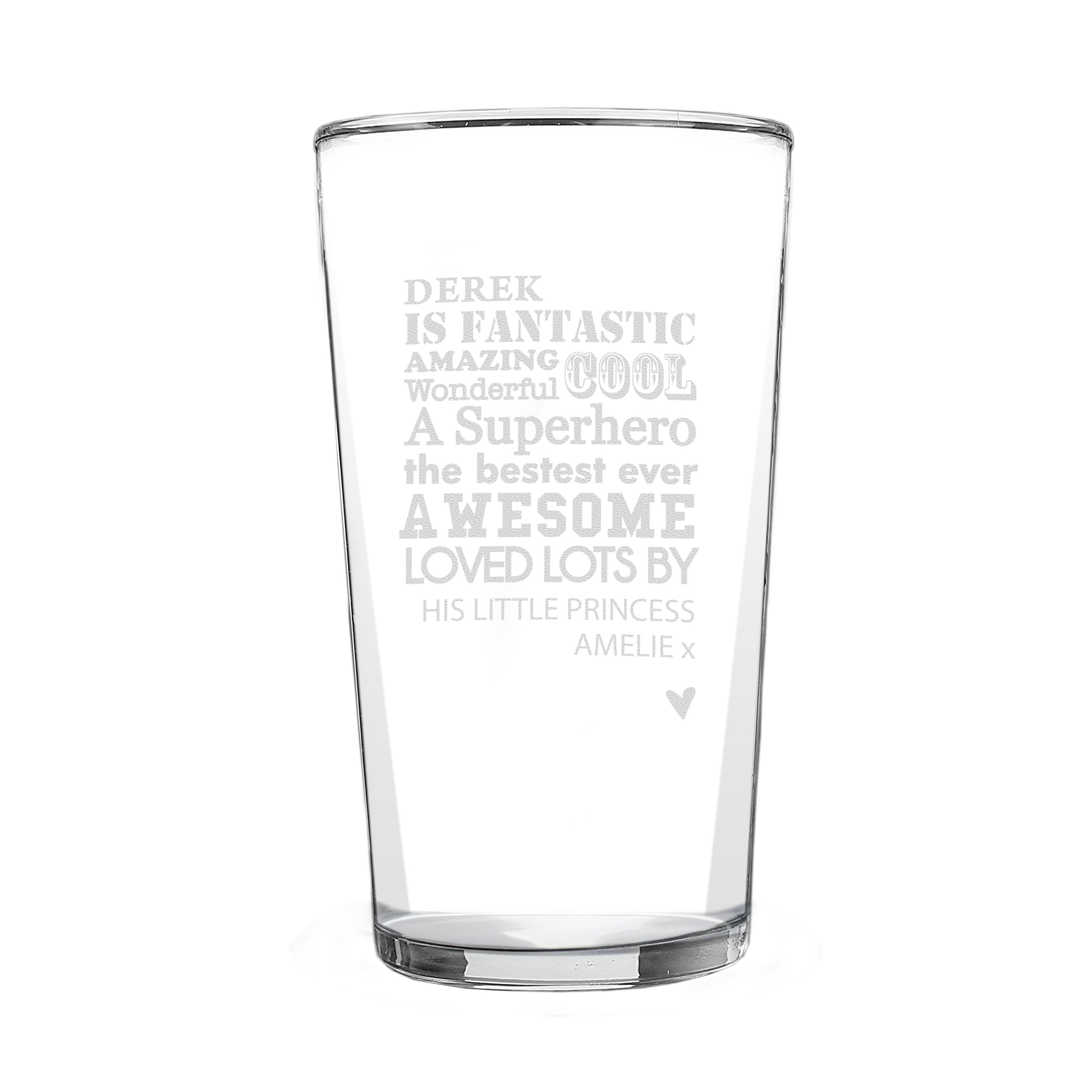 Personalised Cool Beer Can Glass 