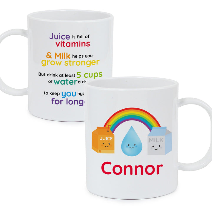 Buy Personalised Healthy Eating Plastic Mug available now at www.giftsfinder.co.uk