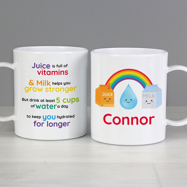 Buy Personalised Healthy Eating Plastic Mug available now at www.giftsfinder.co.uk