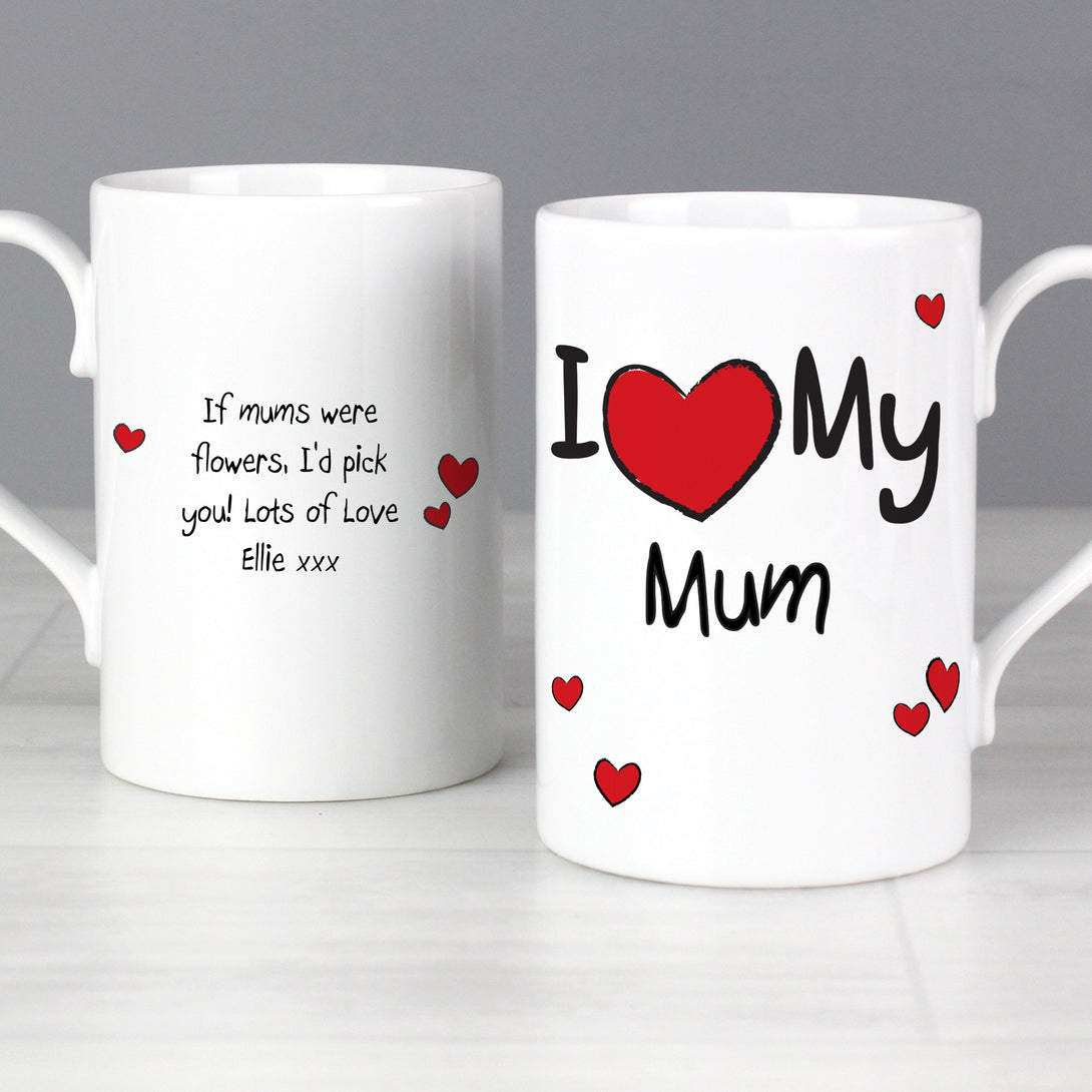 Personalised I Heart My... Mug - part of the Gifts Finder Personalised Mugs collection