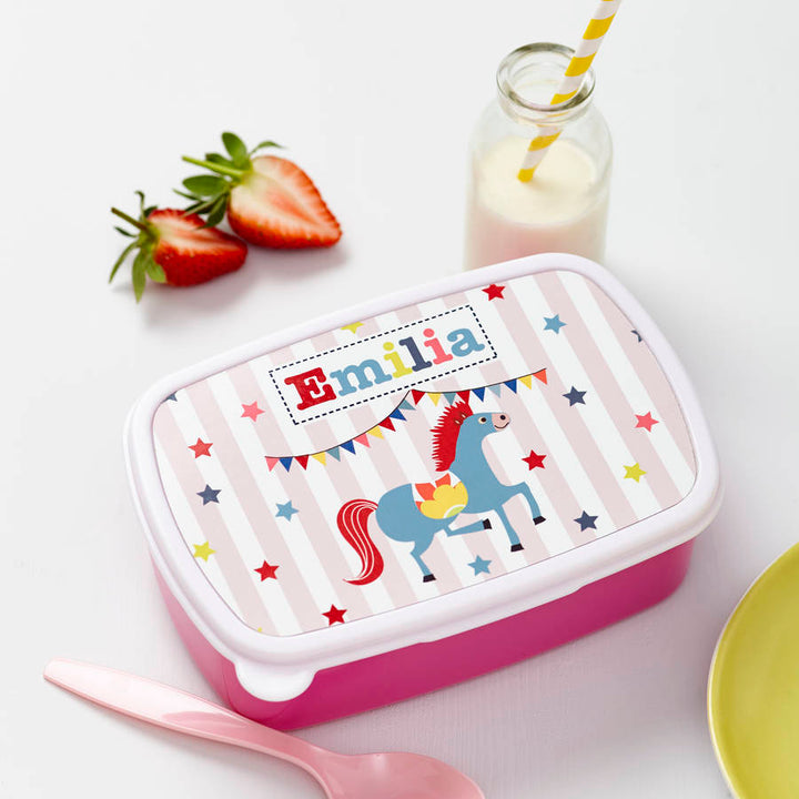 Buy Personalised Kid's Circus Lunch Box available now at www.giftsfinder.co.uk