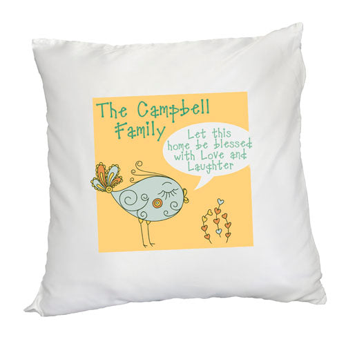 Buy Personalised Let this home be Blessed - Square Cushion Cover available now at www.giftsfinder.co.uk