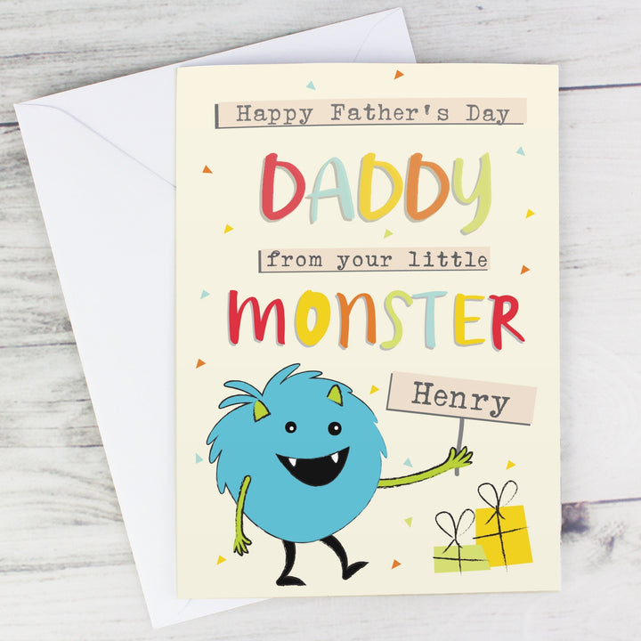 Buy Personalised Little Monster Card available now at www.giftsfinder.co.uk