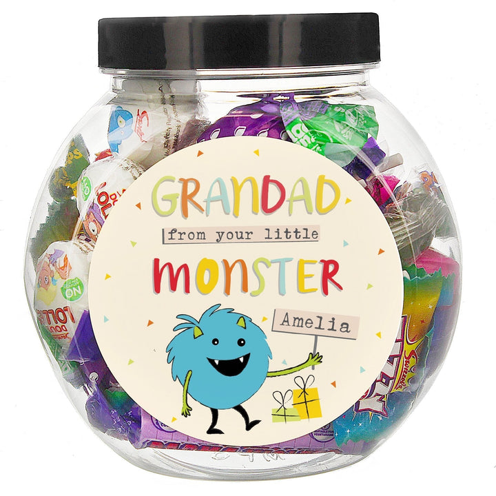 Buy Personalised Little Monster Sweet Jar available now at www.giftsfinder.co.uk