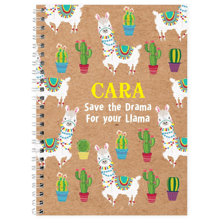 Buy Personalised Llama A5 Notebook available now at www.giftsfinder.co.uk