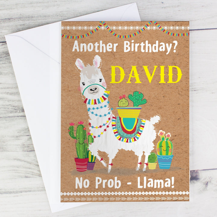 Buy Personalised Llama Card available now at www.giftsfinder.co.uk