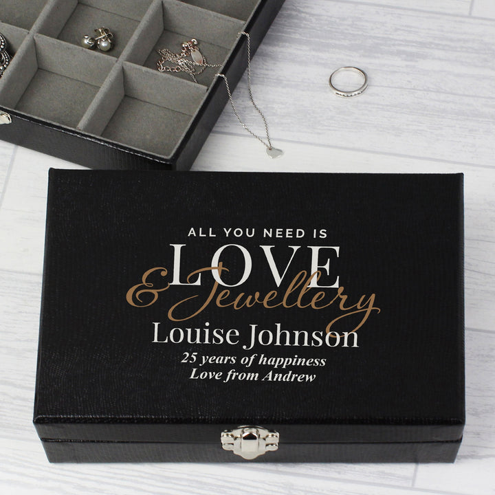 Buy Personalised Love & Jewellery Organiser Box available now at www.giftsfinder.co.uk