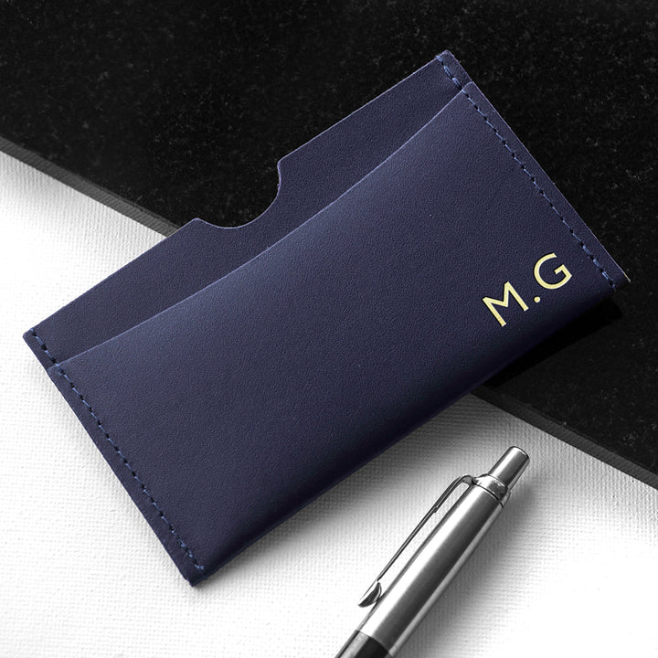 Buy Personalised Luxury Leather Card Holder available now at www.giftsfinder.co.uk