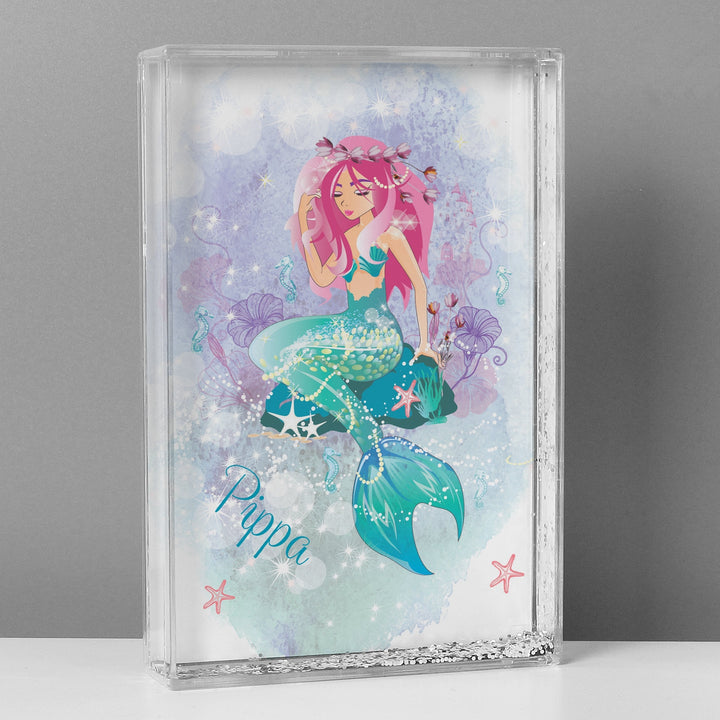 Buy Personalised Mermaid Glitter Shaker available now at www.giftsfinder.co.uk