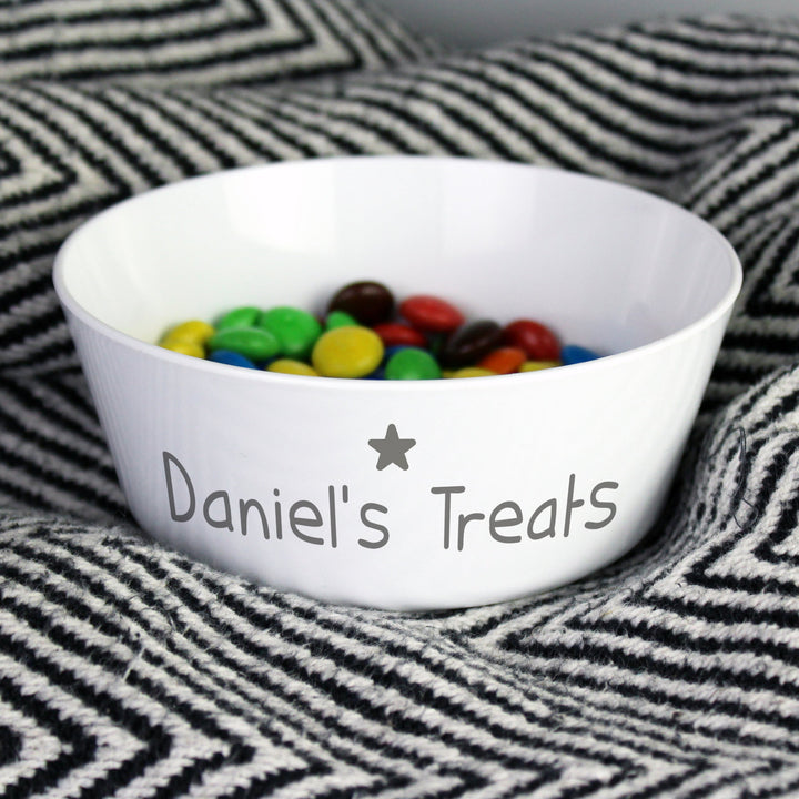 Buy Personalised Name Only Plastic Bowl at www.giftsfinder.co.uk