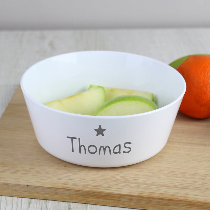 Buy Personalised Name Only Plastic Bowl at www.giftsfinder.co.uk