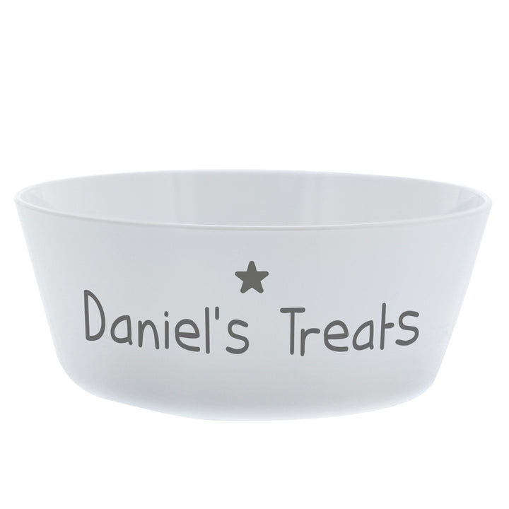 Buy Personalised Name Only Plastic Bowl at www.giftsfinder.co.uk