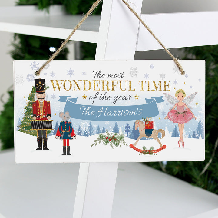 Buy Personalised Nutcracker Wooden Sign at www.giftsfinder.co.uk