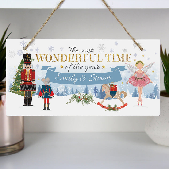 Buy Personalised Nutcracker Wooden Sign at www.giftsfinder.co.uk