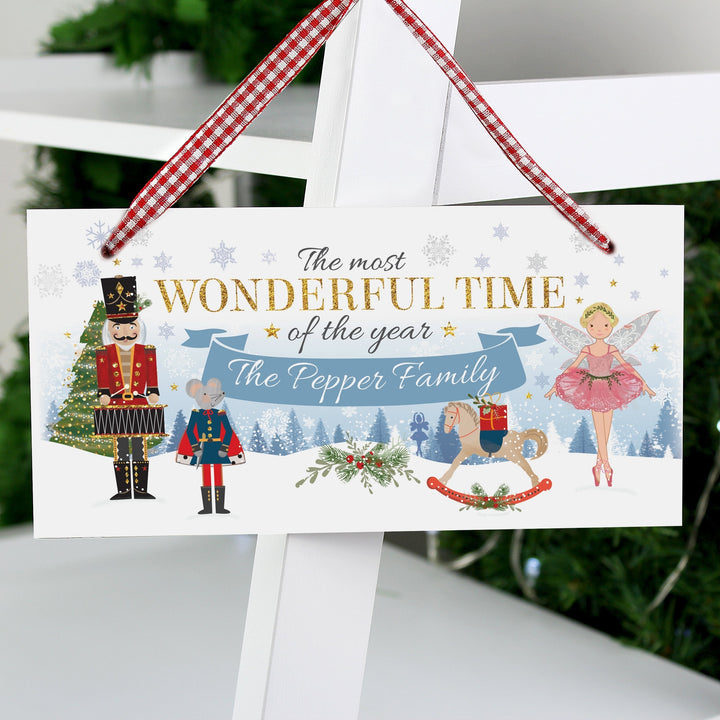 Buy Personalised Nutcracker Wooden Sign at www.giftsfinder.co.uk