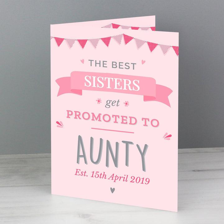 Buy Personalised Pink Promoted to Card at www.giftsfinder.co.uk