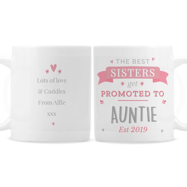 Buy Personalised Pink Promoted To Mug at www.giftsfinder.co.uk