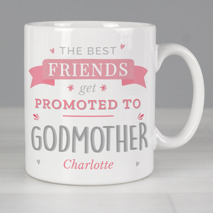 Buy Personalised Pink Promoted To Mug at www.giftsfinder.co.uk