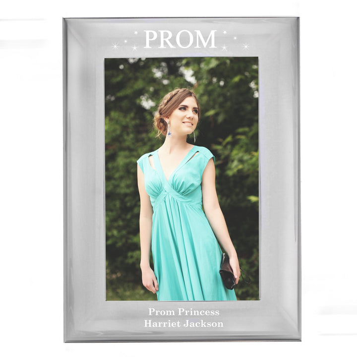 Buy Personalised Prom Night 4x6 Silver Photo Frame at www.giftsfinder.co.uk