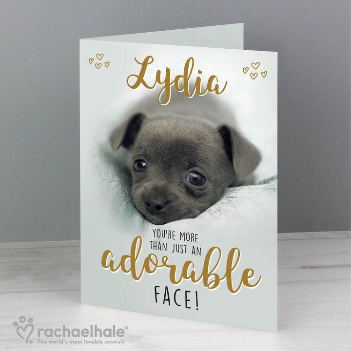 Personalised Rachael Hale Adorable Face Card in gift category 