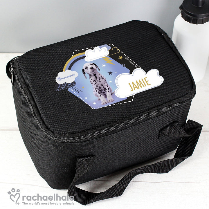 Personalised Rachael Hale Dalmatian Black Lunch Bag