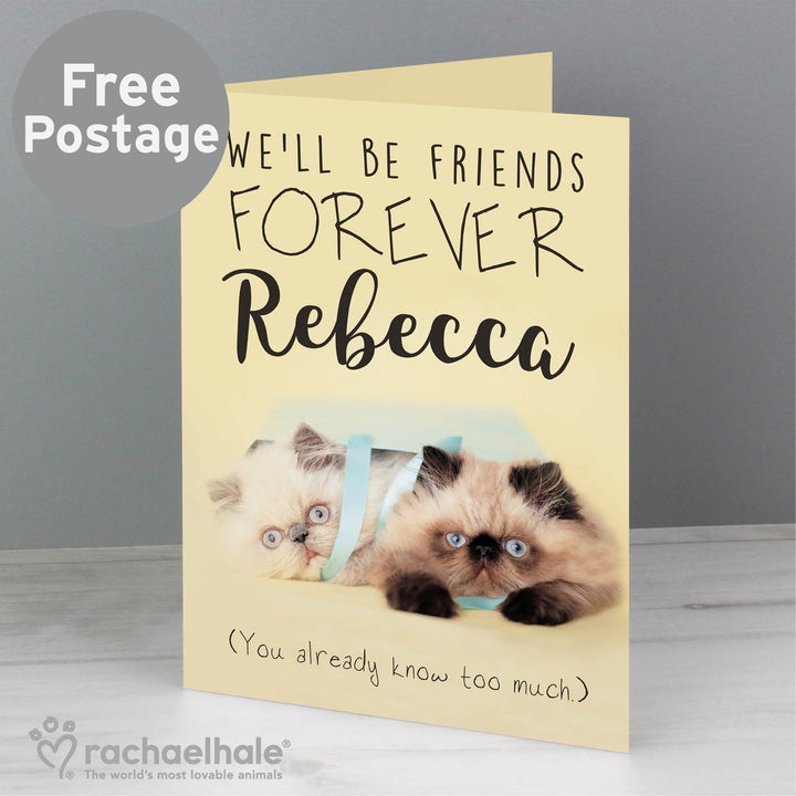 Personalised Rachael Hale Friends Forever Card in gift category Personalised Cards