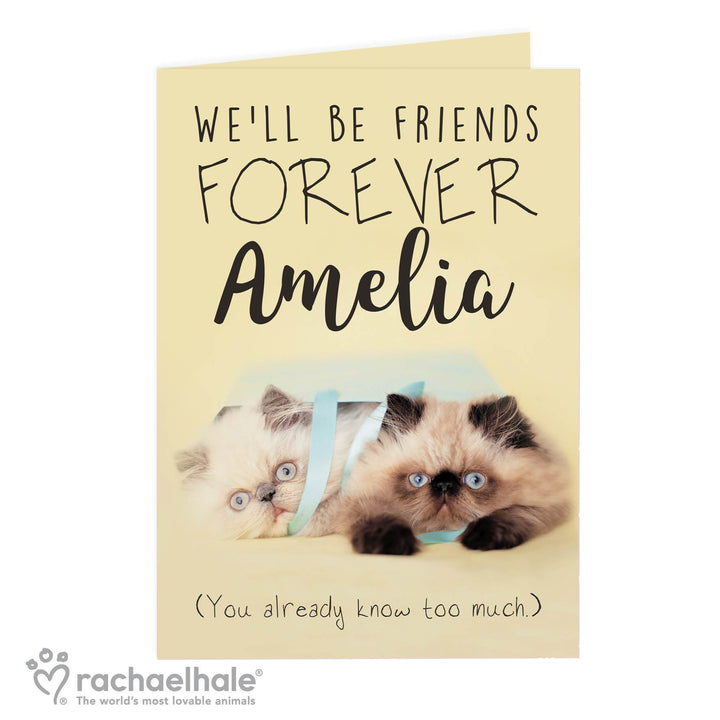 Personalised Rachael Hale Friends Forever Card in gift category 