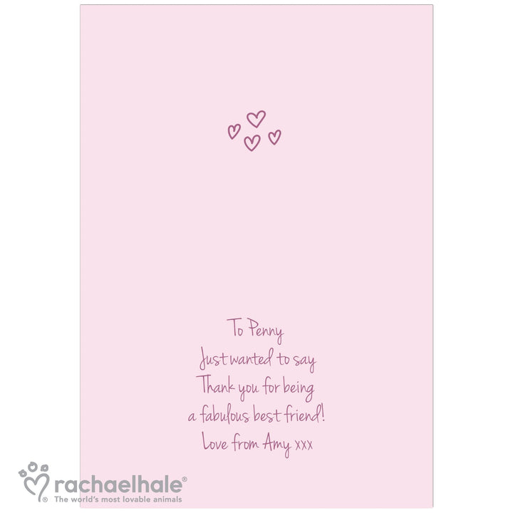 Buy Personalised Rachael Hale 'Great Friends' Card at www.giftsfinder.co.uk