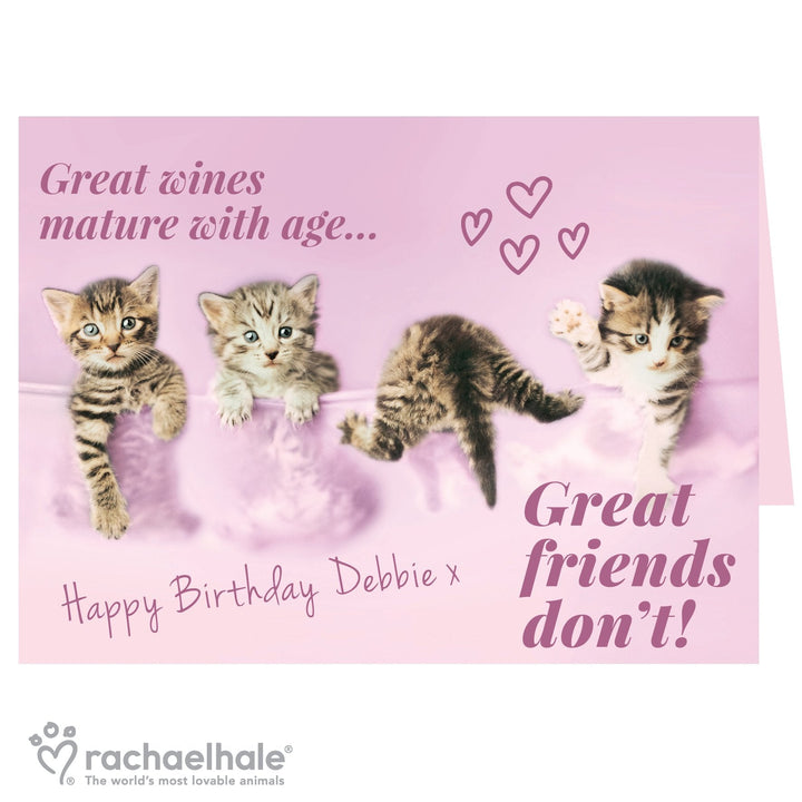 Buy Personalised Rachael Hale 'Great Friends' Card at www.giftsfinder.co.uk