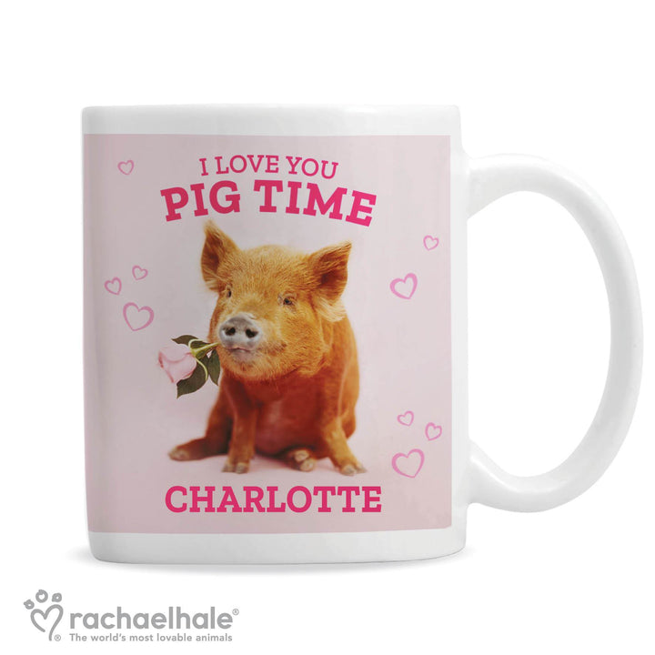 Personalised Rachael Hale 'I Love You Pig Time' Mug in gift category 