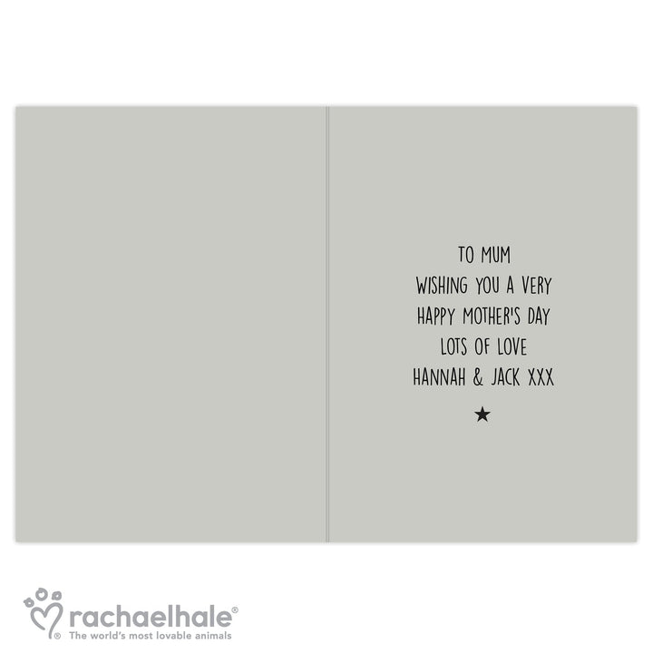 Personalised Rachael Hale 'Nice, Normal Family' Card in gift category 