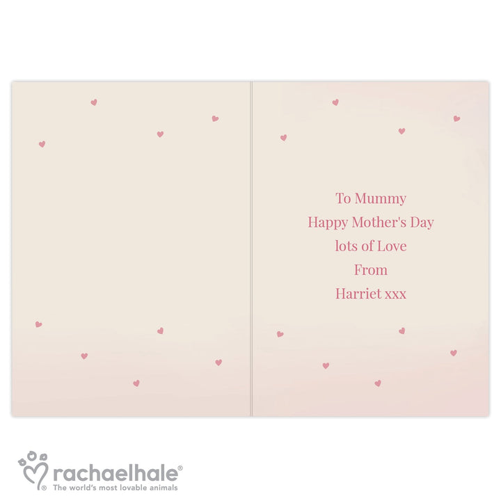 Personalised Rachael Hale Pink Puppy Card in gift category 