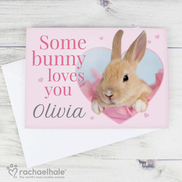 Personalised Rachael Hale 'Some Bunny' Card in gift category 