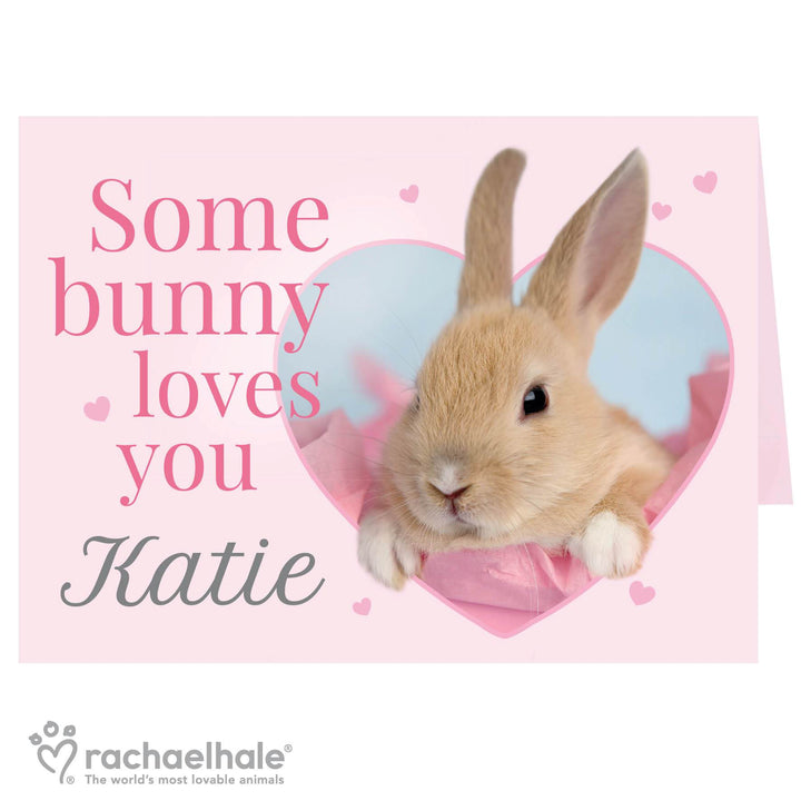 Personalised Rachael Hale 'some Bunny' Card - part of the Personalised Cards collection