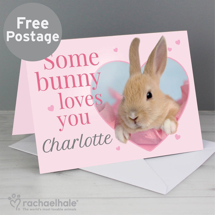 Personalised Rachael Hale 'some Bunny' Card - part of the Personalised Cards collection