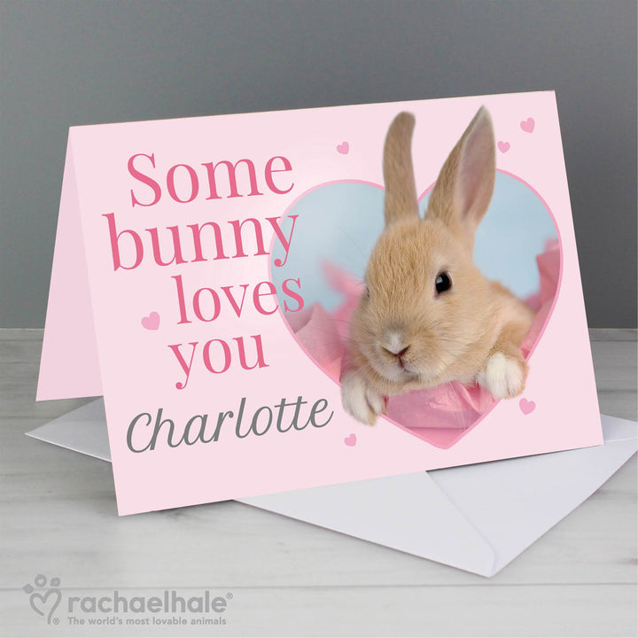 Personalised Rachael Hale 'some Bunny' Card - part of the Personalised Cards collection