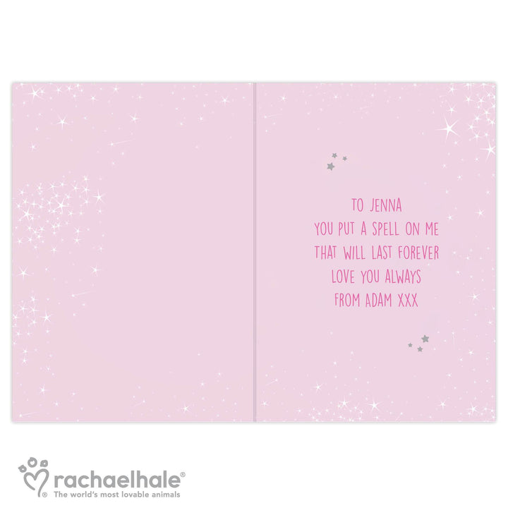 Personalised Rachael Hale Sparkle Cat Card in gift category 