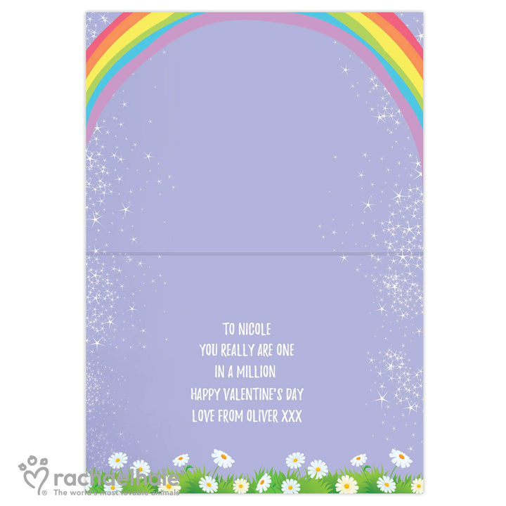 Personalised Rachael Hale Unicorn Card in gift category 