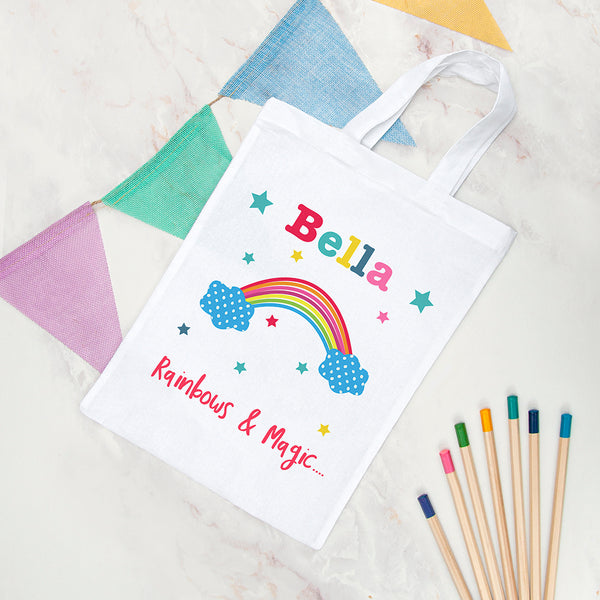 Personalised Rainbow Party Bag