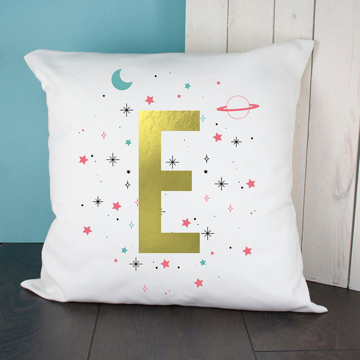 Personalised Space Girl Cushion Cover in gift category Personalised Cushion Covers