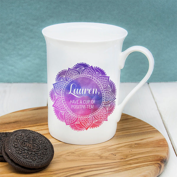 Personalised Spirited Bone China Mug in gift category Personalised Mugs